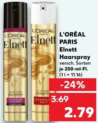 Kaufland L'ORÉAL Paris Elnett Haarspray 250 ml Fl. Angebot