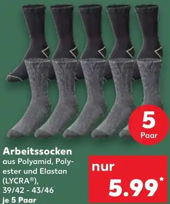 Kaufland PARKSIDEⓇ Arbeitssocken 5 Paar Angebot