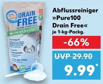 Kaufland Abflussreiniger >>Pure100 Drain Free<< 1-kg-Packg. Angebot