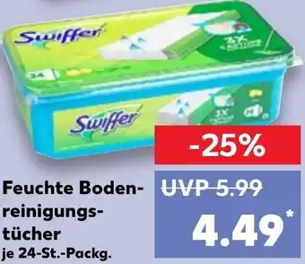 Kaufland Swiffer Feuchte Bodenreinigungstücher 24-St.-Packg. Angebot