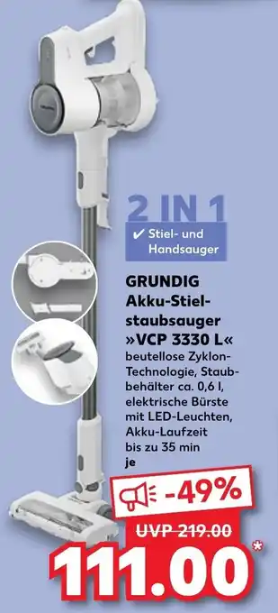 Kaufland GRUNDIG Akku-Stielstaubsauger ,,VCP 3330 L" Angebot