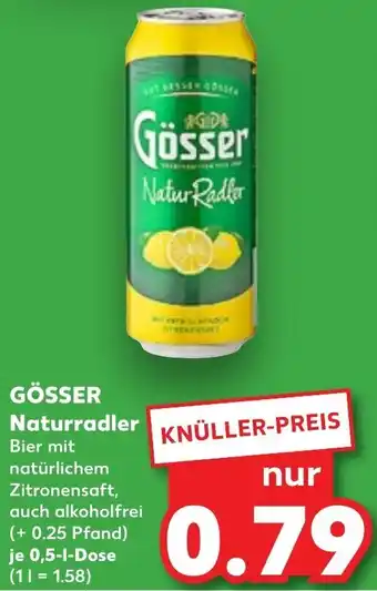 Kaufland GÖSSER Naturradler 0,5 L Dose Angebot