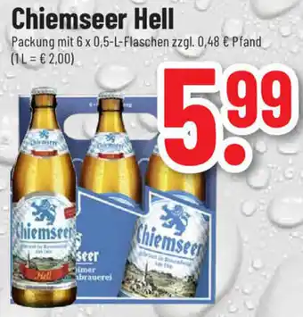 trinkgut Chiemseer Hell 6x0,5 L Flaschen Angebot