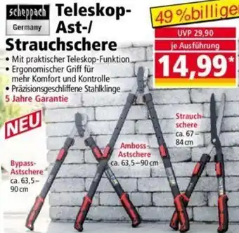 Norma Scheppach Teleskop Ast-/ Strauchschere Angebot