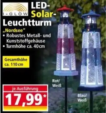 Norma I-Glow LED Solar Leuchtturm Angebot