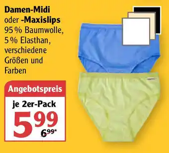 Globus Damen Midi oder Maxislips Angebot