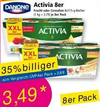 Norma DANONE Activia 8er 8x115 g Becher Angebot