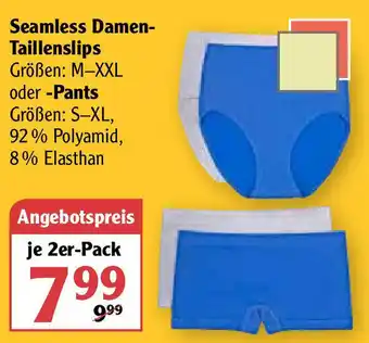 Globus Seamless Damen Taillenslips oder Pants Angebot