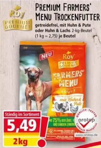 Norma Roy PREMIUM GOURMET PREMIUM FARMERS' MENU TROCKENFUTTER  2kg Angebot