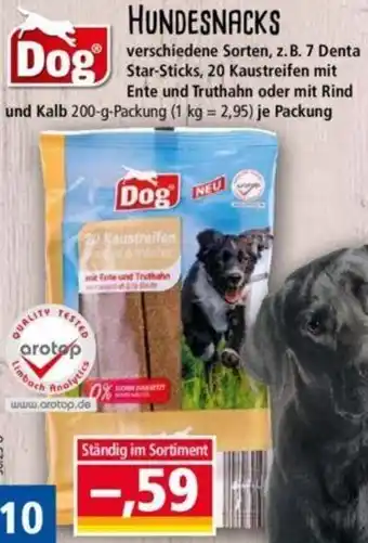 Norma Dog HUNDESNACKS 200 g Packung Angebot