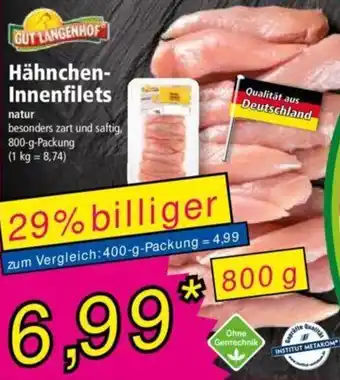 Norma GUT LANGENHOF Hähnchen-Innenfilets 800-g-Packung Angebot