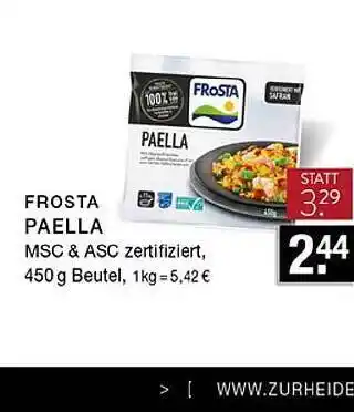 Edeka Zurheide Frosta Paella Angebot