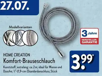 Aldi Nord HOME CREATION Komfort-Brauseschlauch Angebot