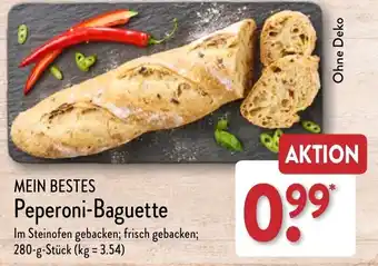 Aldi Nord MEIN BESTES Peperoni-Baguette 280 g Stück Angebot