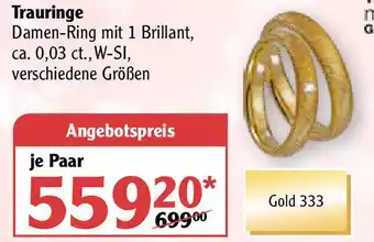 Globus Trauringe Angebot