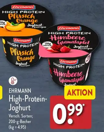 Aldi Nord Ehrmann High-Protein-Joghurt 200 g Becher Angebot