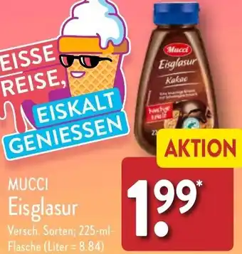 Aldi Nord MUCCI Eisglasur 225 ml Flasche Angebot