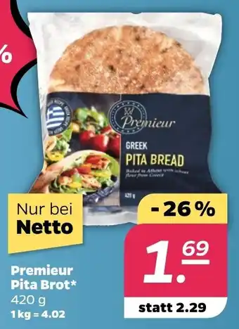 NETTO Premieur Pita Brot 420 g Angebot