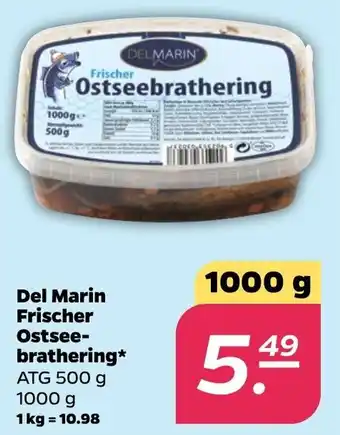 NETTO Del Marin Frischer Ostseebrathering 1000 g Angebot