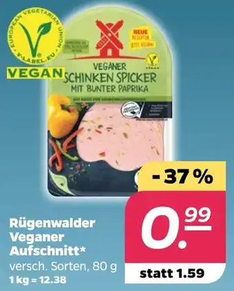 NETTO Rügenwalder Veganer Aufschnitt 80 g Angebot