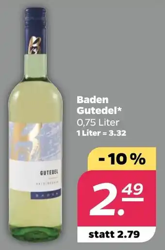 NETTO Baden Gutedel* 0,75 Liter Angebot