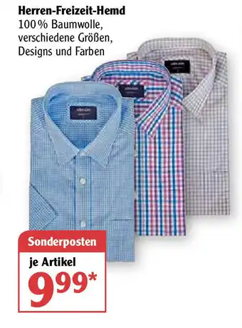 Globus Herren Freizeit Hemd Angebot