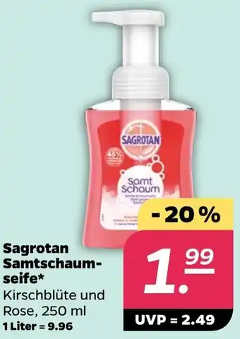 NETTO Sagrotan Samtschaumseife 250 ml Angebot