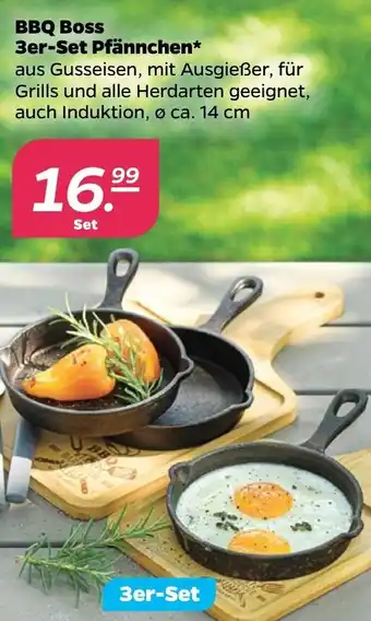 NETTO BBQ Boss 3er-Set Pfännchen Angebot