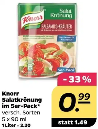 NETTO Knorr Salatkrönung im 5er-Pack 5 x 90 ml Angebot