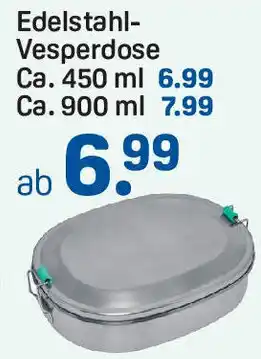 Rossmann Edelstahl-Vesperdose ca. 450 ml Angebot