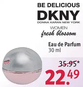 Rossmann BE DELICIOUS DKNY DONNA KARAN NEW YORK WOMEN fresh blossom Eau de Parfum 30 ml Angebot