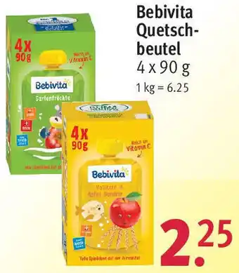 Rossmann Bebivita Quetschbeutel 4x90 g Angebot