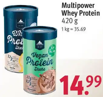 Rossmann Multipower Whey Protein 420 g Angebot