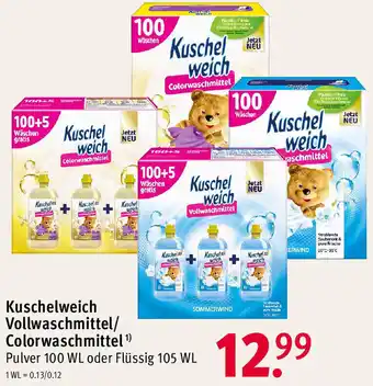 Rossmann Kuschelweich Vollwaschmittel/ Colorwaschmittel Angebot