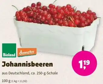 Denns BioMarkt Bioland/ demeter Johannisbeeren 100 g Angebot