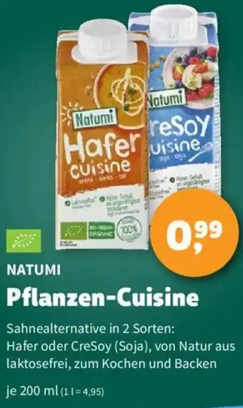 Denns BioMarkt NATUMI Pflanzen-Cuisine 200 ml Angebot