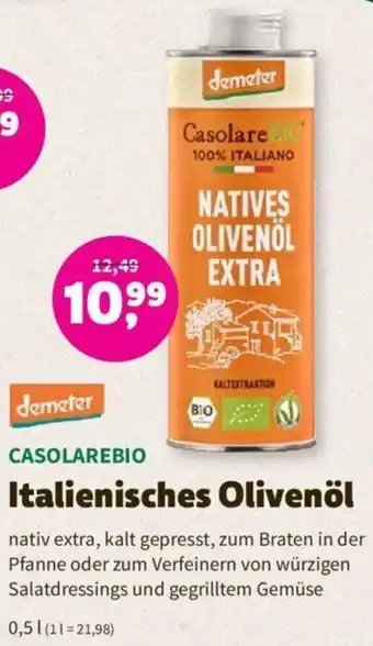 Denns BioMarkt demeter CASOLAREBIO Italienisches Olivenöl 0,5 L Angebot