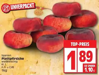 Edeka Spanien Plattpfirsiche 1kg Angebot