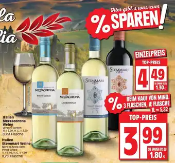 Edeka Italien Mezzacorona Weine 0,75 L Flasche Angebot