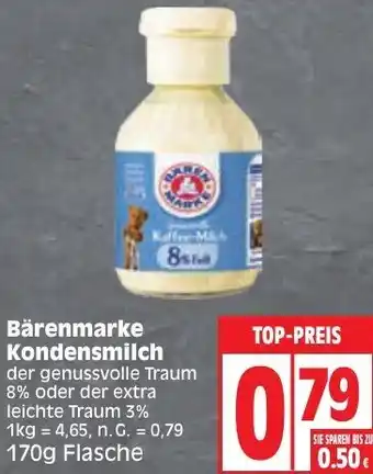 Edeka Bärenmarke Kondensmilch 170g Flasche Angebot