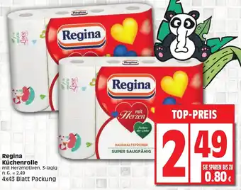 Edeka Regina Küchenrolle 4x43 Blatt Packung Angebot