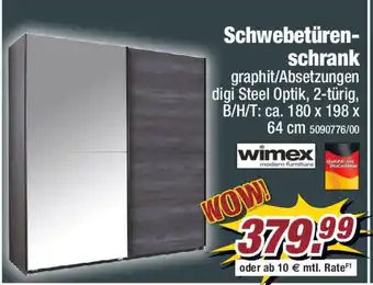 Poco Schwebetüren-schrank ca. 180 x 198 x 64 cm Angebot