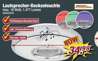 Poco Lautsprecher-Deckenleuchte Angebot