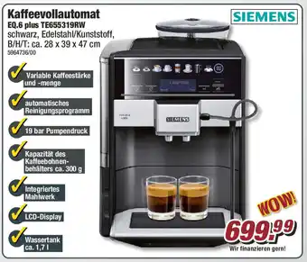 Poco SIEMENS Kaffeevollautomat Angebot