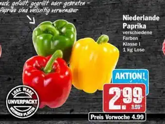 Hit Niederlande Paprika 1 kg Lose Angebot