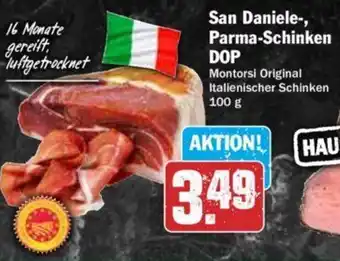 Hit San Daniele-, Parma-Schinken DOP 100 g Angebot