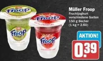 Hit Müller Froop Fruchtjoghurt 150 g Becher Angebot