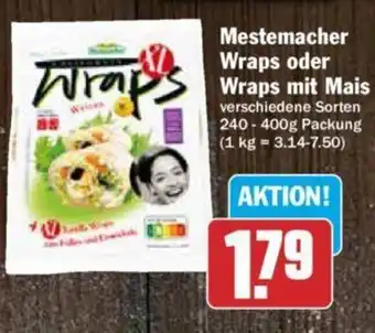 Hit Mestemacher Wraps oder Wraps mit Mais 240-400 g Packung Angebot