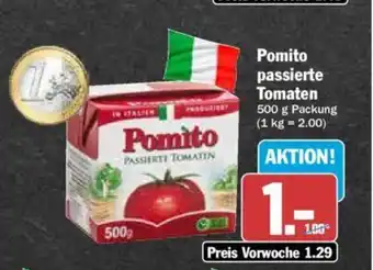 Hit Pomito passierte Tomaten 500 g Packung Angebot