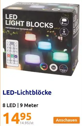 Action LED-Lichtblöcke 8 LED | 9 Meter Angebot